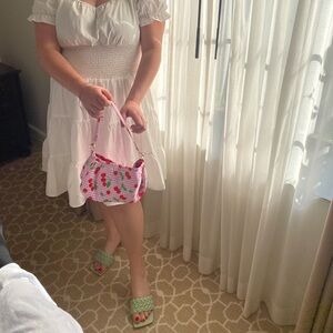 Sage Green Braided Kitten Mules